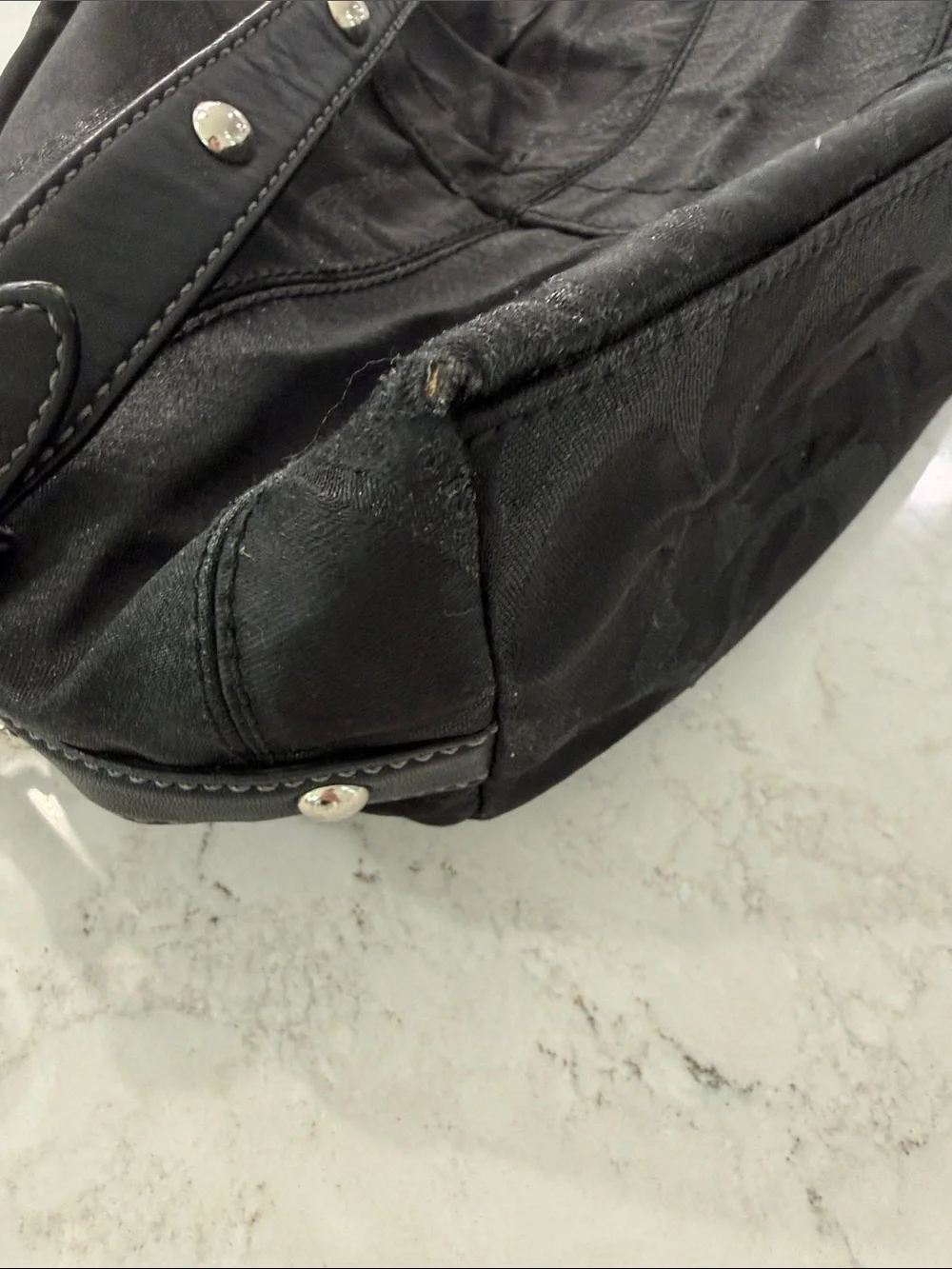 Coach black signature